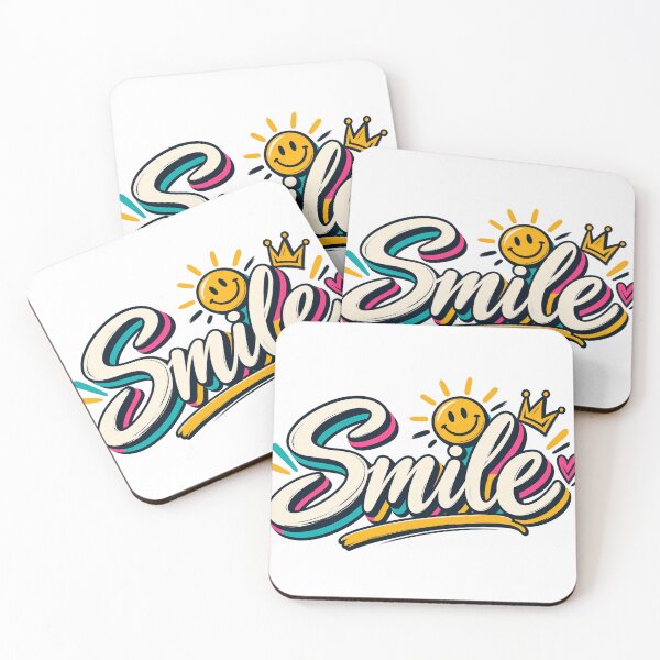 Item preview, Smile Positive Vibes Retro Smiley Face Typography Graphic Tee designed and sold by TM DESIGNS AND MORE.