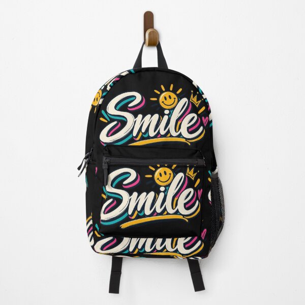 Item preview, Smile Positive Vibes Retro Smiley Face Typography Graphic Tee designed and sold by TM DESIGNS AND MORE.