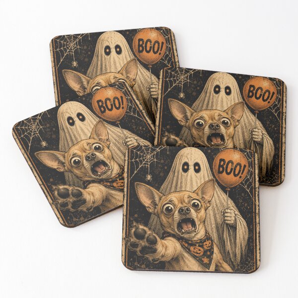 Item preview, Funny Chihuahua Ghost Boo Halloween Selfie Dog Meme designed and sold by will freed18.