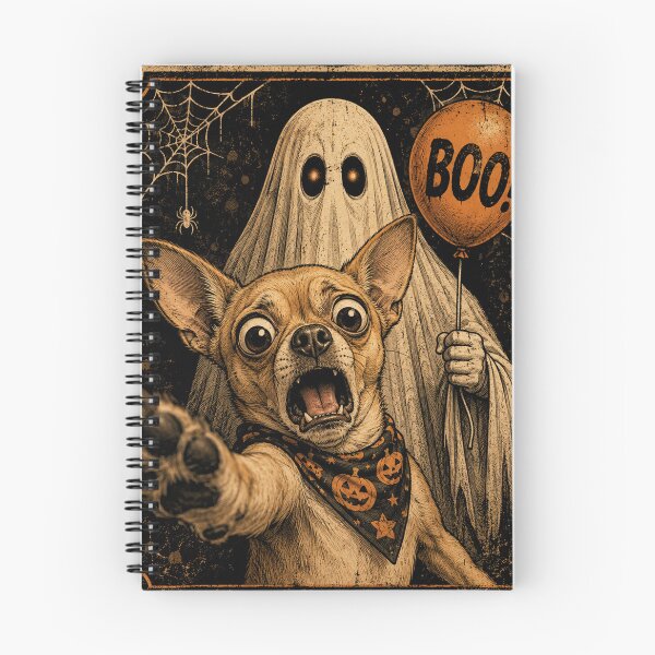 Item preview, Funny Chihuahua Ghost Boo Halloween Selfie Dog Meme designed and sold by will freed18.