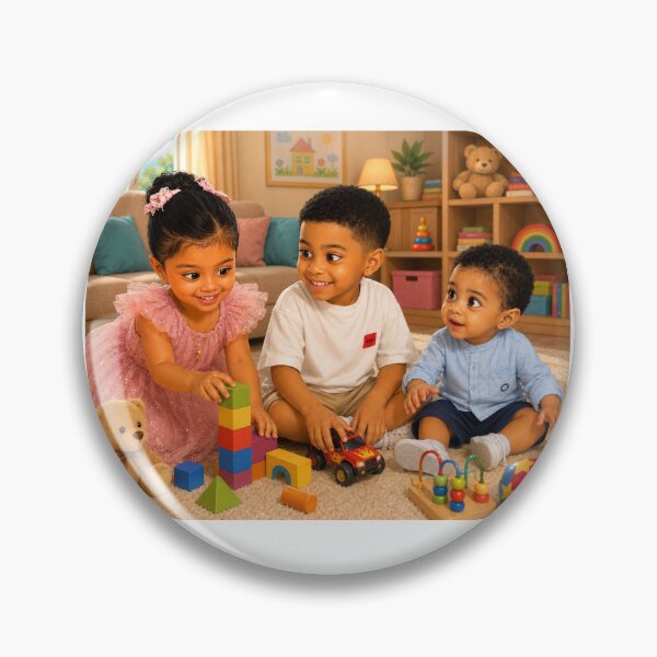 Item preview, Three Siblings Playing Together designed and sold by LumivaraGallery.