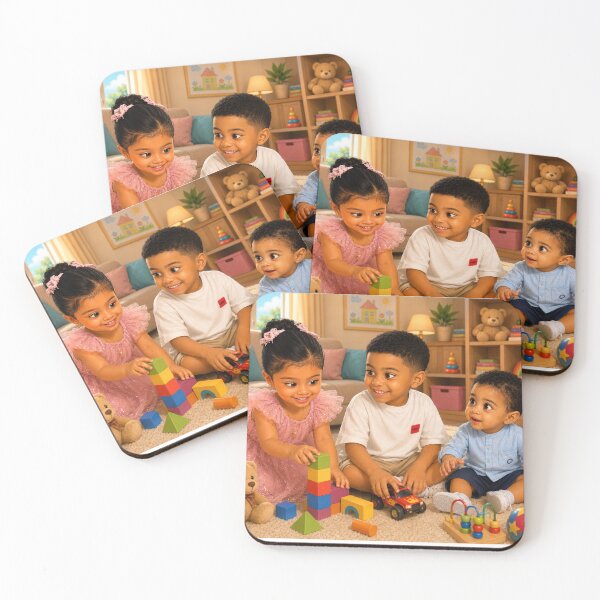 Item preview, Three Siblings Playing Together designed and sold by LumivaraGallery.