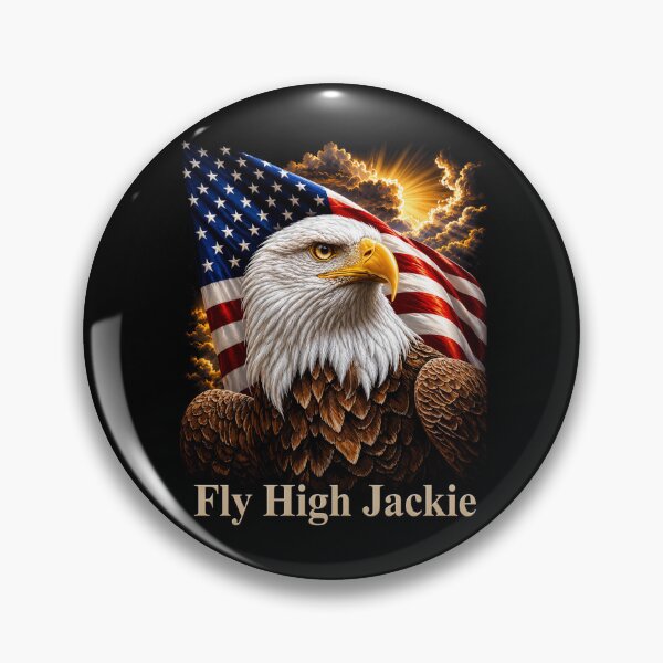Item preview, Fly High Jackie - Jackie The Bald Eagle RIP designed and sold by ciaro-media.
