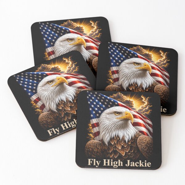 Item preview, Fly High Jackie - Jackie The Bald Eagle RIP designed and sold by ciaro-media.