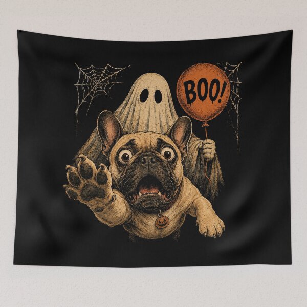 Item preview, Funny Pug Ghost Boo Halloween Selfie Dog Meme designed and sold by will freed18.
