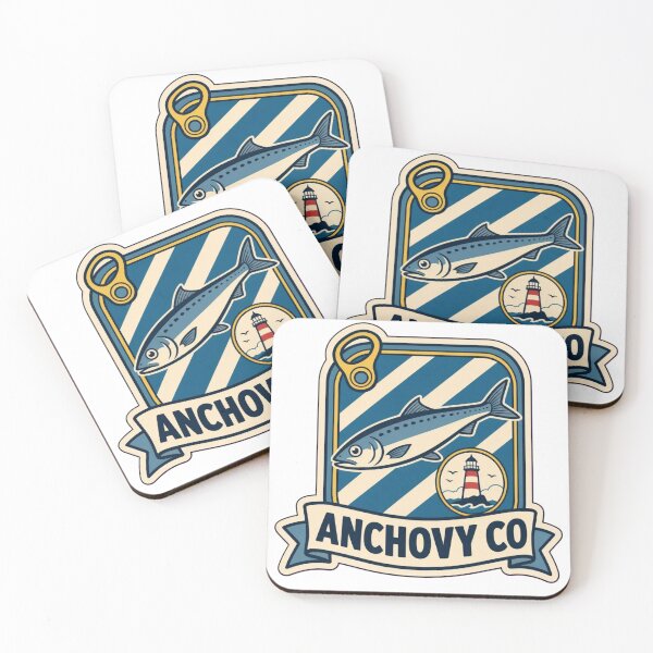 Item preview, Anchovy Co Label | Retro Portuguese Sardine Tin Vintage Art designed and sold by StickyGuys.