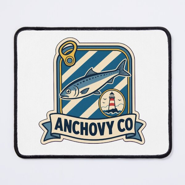 Item preview, Anchovy Co Label | Retro Portuguese Sardine Tin Vintage Art designed and sold by StickyGuys.