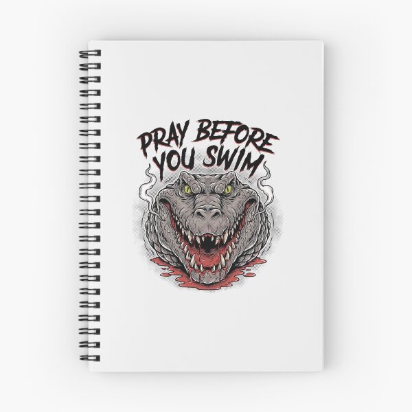Item preview, Pray Before You Swim Crocodile Fangs Smoke Graphic designed and sold by Enea Kelo.