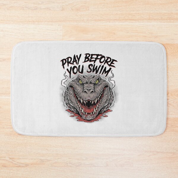 Item preview, Pray Before You Swim Crocodile Fangs Smoke Graphic designed and sold by Enea Kelo.