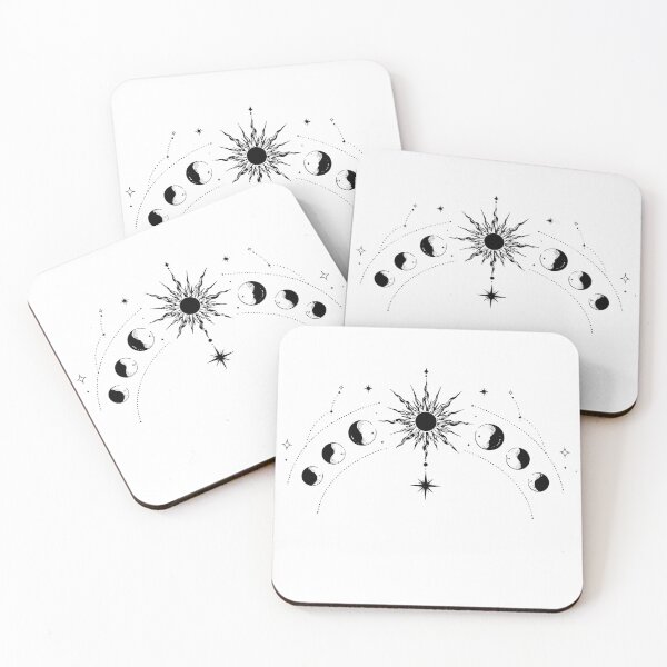 Item preview, Celestial Moon Phases & Sun Gothic Mystical Design  designed and sold by Marianarcezar.