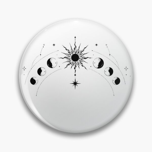 Item preview, Celestial Moon Phases & Sun Gothic Mystical Design  designed and sold by Marianarcezar.