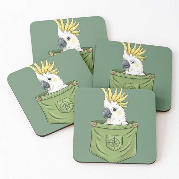 Item preview, Funny Australian Cockatoo Pocket Animal Bird Gift Men Woman Kids designed and sold by Amelia ART G.
