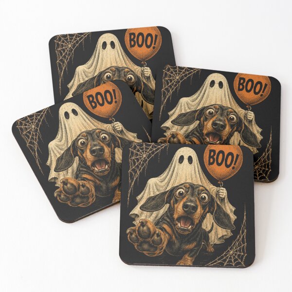 Item preview, Funny Dachshund Ghost Boo Halloween Selfie Dog Meme designed and sold by will freed18.