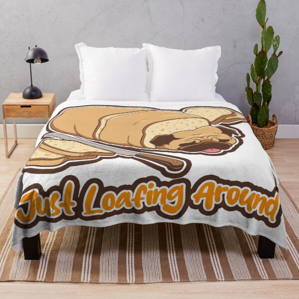 Item preview, Just Loafing Around - Cute Pug Bread Loaf designed and sold by SleekVisuals.