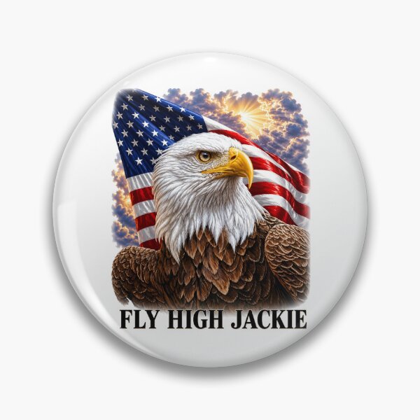 Item preview, Fly High Jackie - Jackie The Bald Eagle RIP designed and sold by ciaro-media.