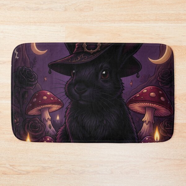 Item preview, Witchy Black Rabbit | Cute Gothic designed and sold by JanjjaSoulInk.