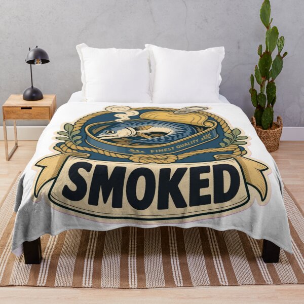 Item preview, Smoked Mackerel Tin | Retro Portuguese Sardine Tin Vintage Art designed and sold by StickyGuys.