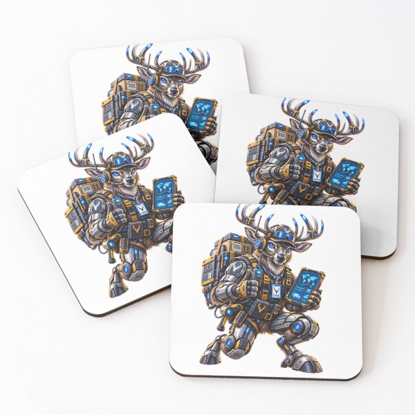 Item preview, Steel Reindeer Industrial Logistics Coordinator – Mechanical Reindeer Worker designed and sold by SteelCoat Studio.
