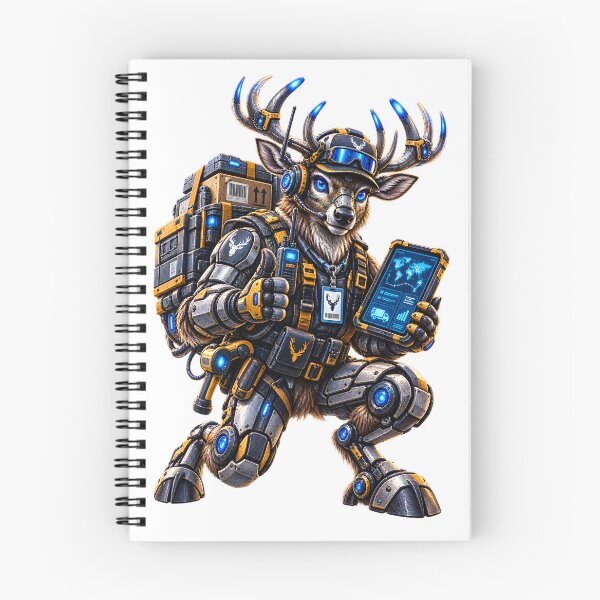 Item preview, Steel Reindeer Industrial Logistics Coordinator – Mechanical Reindeer Worker designed and sold by SteelCoat Studio.