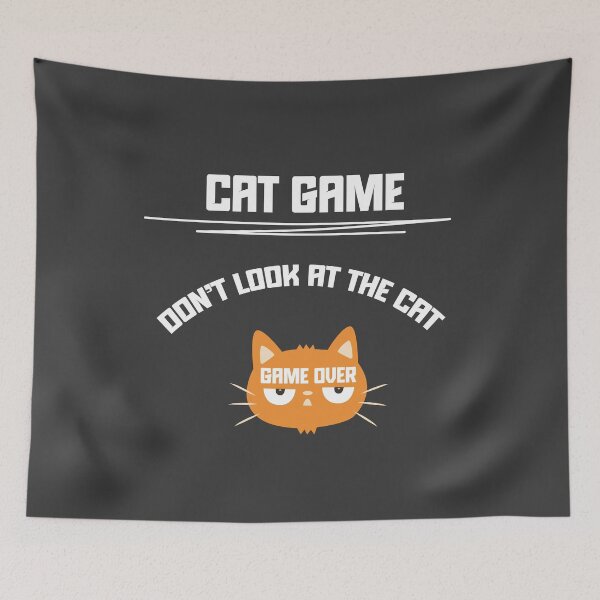 Item preview, Don’t Look at the Cat Funny Game (Black Edition) designed and sold by beboplab.