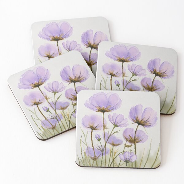 Item preview, Wildflowers in Watercolor - Botanical Illustration in Pastel Tones designed and sold by SuperMama1973.