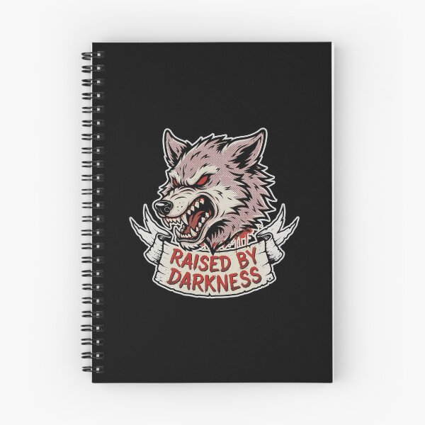 Item preview, Raised By Darkness Snarling Wolf Blood Drip Metal Graphic designed and sold by Enea Kelo.