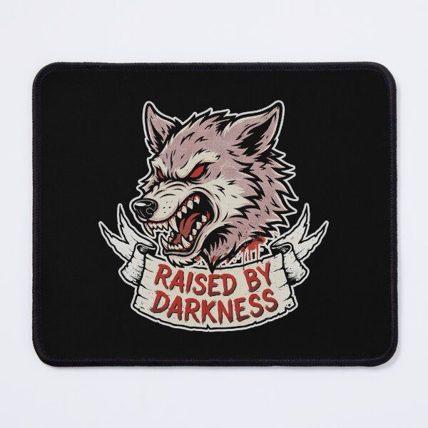 Item preview, Raised By Darkness Snarling Wolf Blood Drip Metal Graphic designed and sold by Enea Kelo.