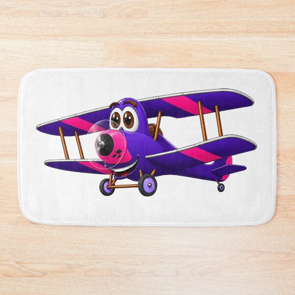 Item preview, Purple Pink biplane Cartoon designed and sold by Scott Hayes.