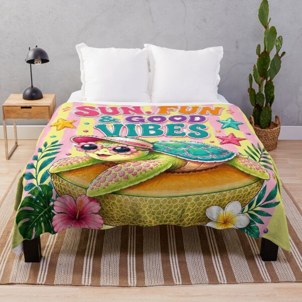 Item preview, Cute Summer Turtle Good Vibes. designed and sold by Snuggz_08.