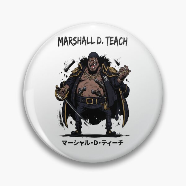 Item preview, Marshall D Teach Blackbeard One Piece Pirate Captain Illustration designed and sold by FreakToons.