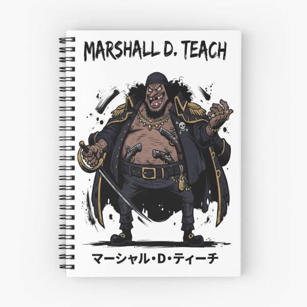 Item preview, Marshall D Teach Blackbeard One Piece Pirate Captain Illustration designed and sold by FreakToons.