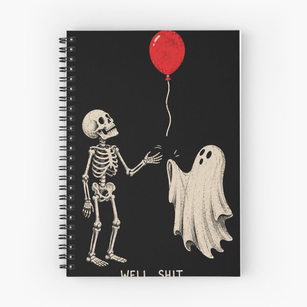 Item preview, Funny Skeleton Ghost Lost Balloon Well Shit Funny Saying Quote designed and sold by will freed18.