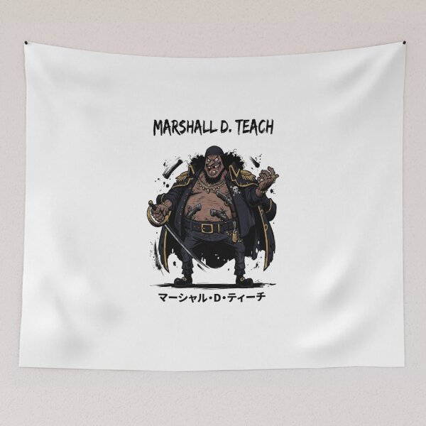 Item preview, Marshall D Teach Blackbeard One Piece Pirate Captain Illustration designed and sold by FreakToons.