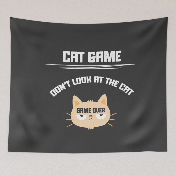 Item preview, Don’t Look at the Silly Cat (Black Edition) designed and sold by beboplab.
