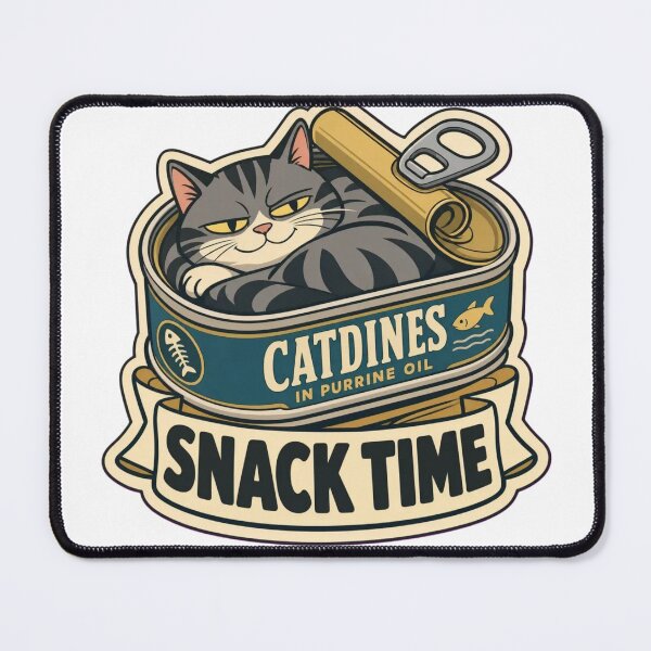 Item preview, Cat and Sardine Tin | Retro Portuguese Sardine Tin Vintage Art designed and sold by StickyGuys.