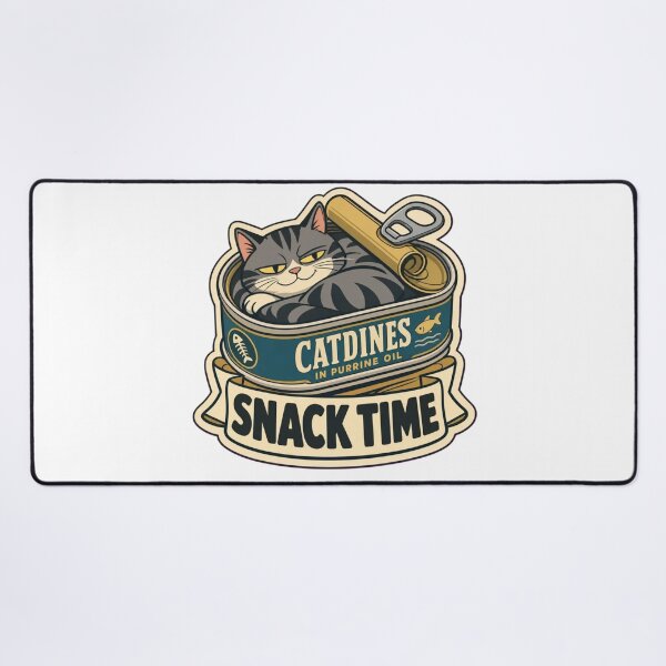 Item preview, Cat and Sardine Tin | Retro Portuguese Sardine Tin Vintage Art designed and sold by StickyGuys.