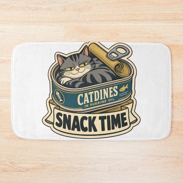 Item preview, Cat and Sardine Tin | Retro Portuguese Sardine Tin Vintage Art designed and sold by StickyGuys.