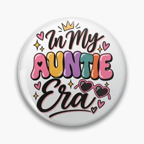 Item preview, In My Auntie Era Colorful Retro Aunt Gift Family Graphic Tee designed and sold by TM DESIGNS AND MORE.