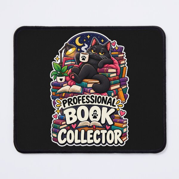 Item preview, Professional Book Collector Funny Black Cat Book Lover Reading Design designed and sold by CreativeLook25.
