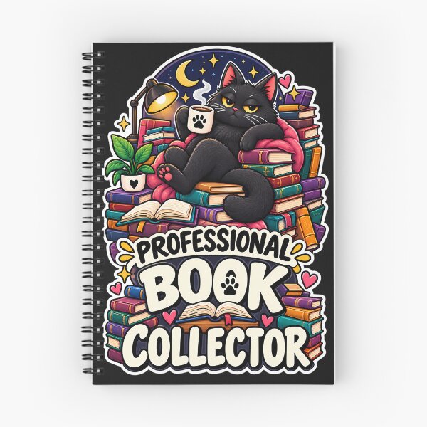 Item preview, Professional Book Collector Funny Black Cat Book Lover Reading Design designed and sold by CreativeLook25.