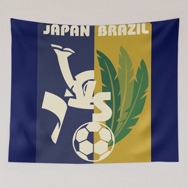 Item preview, Brazil vs Japan 2026 Retro Soccer Poster  designed and sold by Nexus Space.
