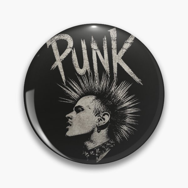 Item preview, Classic Punk Rock Mohican Distressed Graphic Art designed and sold by ERODED SELF.