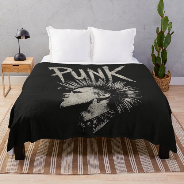 Item preview, Classic Punk Rock Mohican Distressed Graphic Art designed and sold by ERODED SELF.
