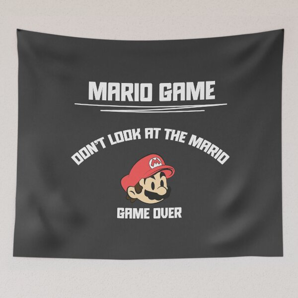 Item preview, Don’t Look at the Mario (Black Edition) designed and sold by beboplab.