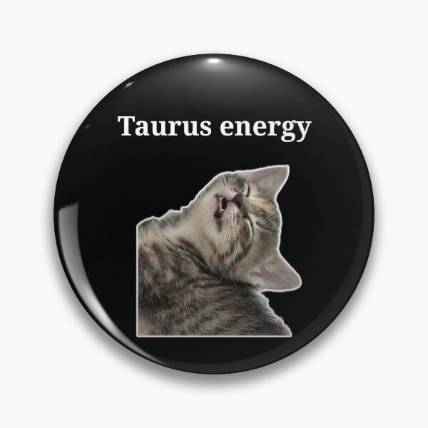 Artikelvorschau, Stier-Energie-Katzen-Meme-Aufkleber entworfen und verkauft von Polax Projects.