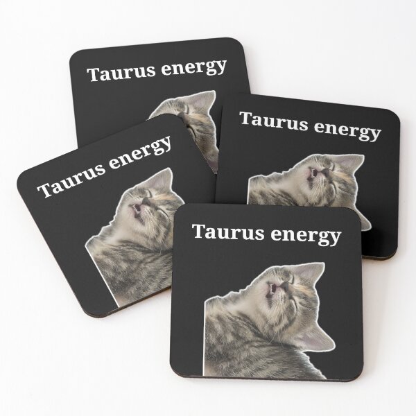 Item preview, Taurus Energy Cat Meme Sticker designed and sold by Polax Projects.
