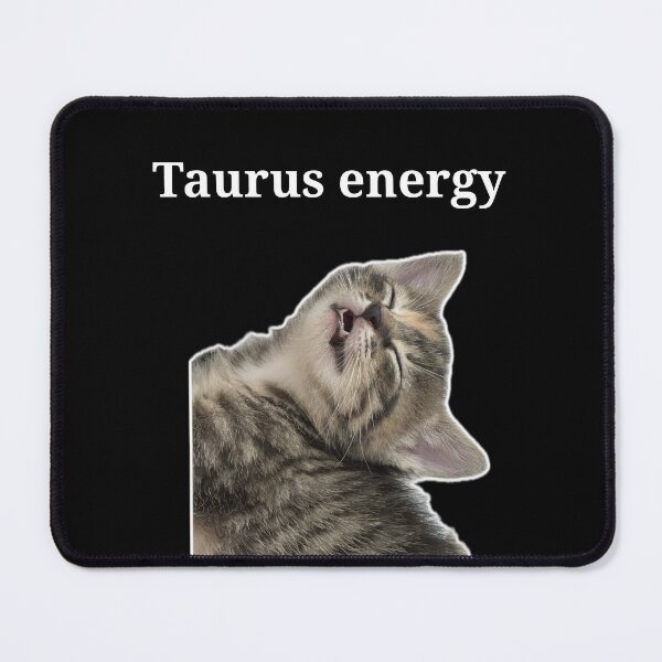 Item preview, Taurus Energy Cat Meme Sticker designed and sold by Polax Projects.
