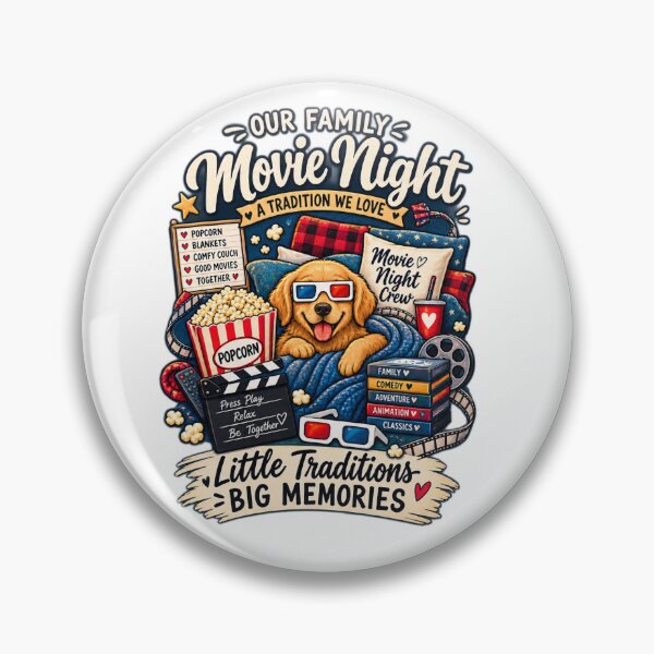 Item preview, Our Family Movie Night – Cozy Cinema Dog & Popcorn Lover designed and sold by alexcorporation.