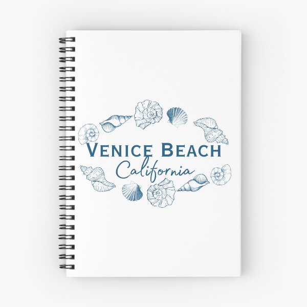 Item preview, Venice Beach California Elegant Seashell Wreath Coastal Typography designed and sold by DonnaRaine.