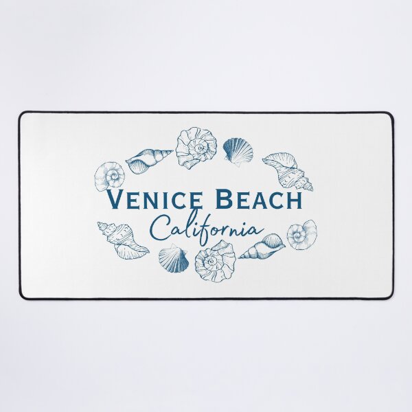 Item preview, Venice Beach California Elegant Seashell Wreath Coastal Typography designed and sold by DonnaRaine.